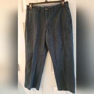 L.L.Bean Standard Fit Khakis – Size 33x29 – Navy – 98% Cotton